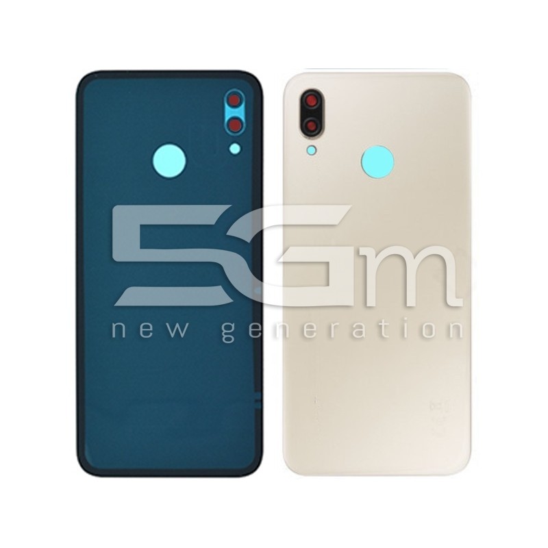 Retro Cover Platinum Gold + Vetrino Camera Huawei P20 Lite No Logo