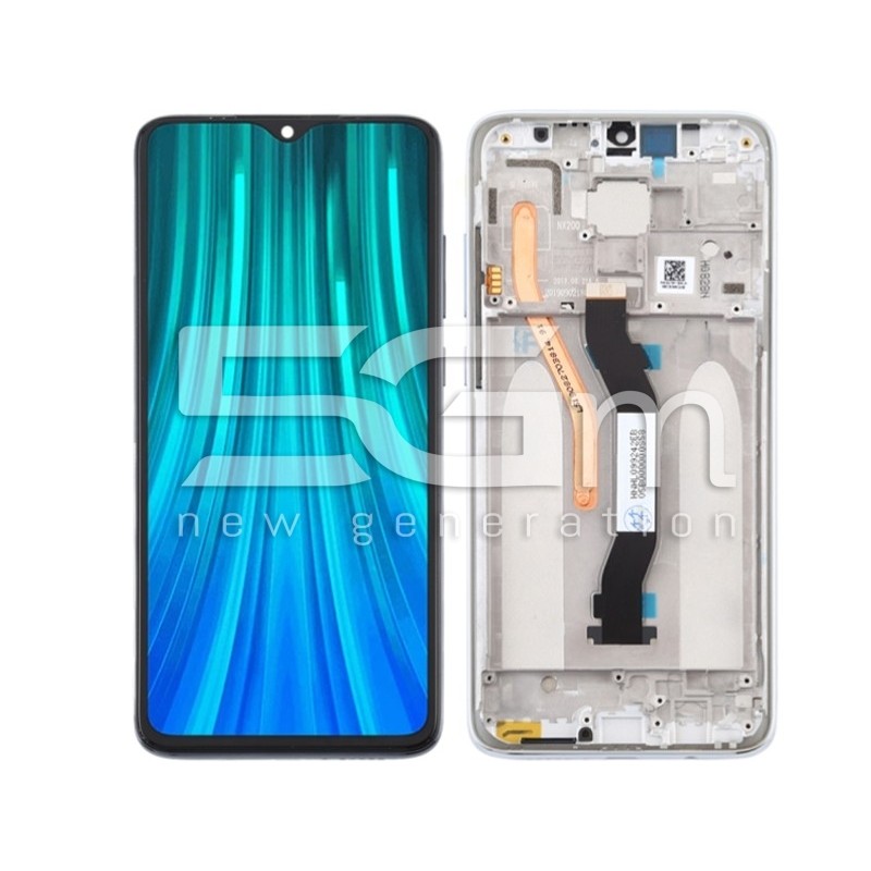 Ecra Tàctil + Chassi Pearl White Xiaomi Redmi Note 8 Pro (IPS)