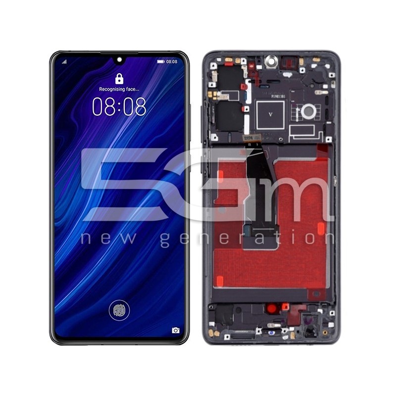 Display Touch + Frame Black Huawei P30 (OLED)