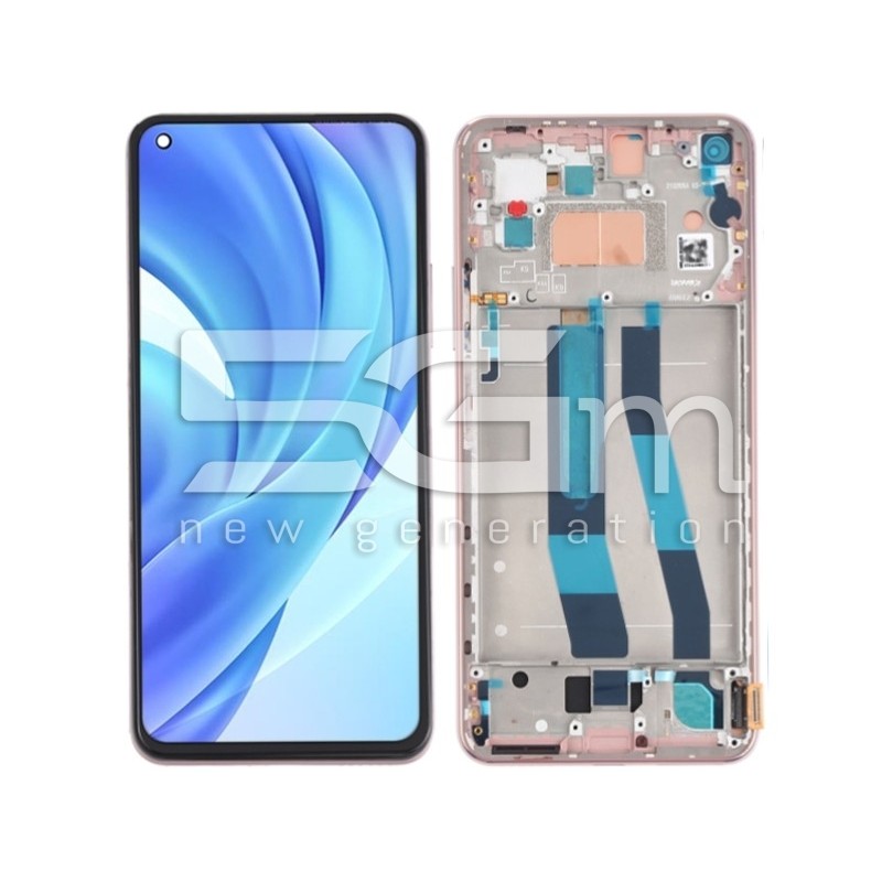Ecra Tàctil + Chassi Peach Pink Xiaomi Mi 11 Lite (PULLED)