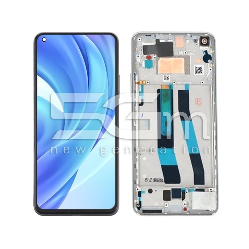 Ecra Tàctil + Chassi Snowflake White Xiaomi Mi 11 Lite (Pulled)