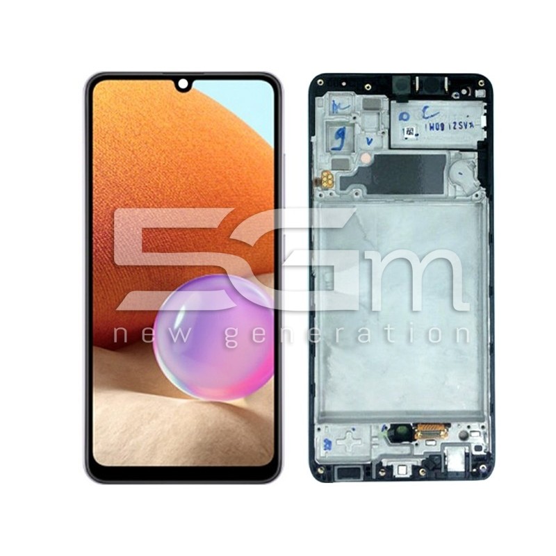 Display Touch + Frame Black Samsung SM-A325 A32 4G Ori