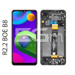 Display Touch Black + Frame Samsung SM-A022 A02 (IPS) R2.2 BOE B8