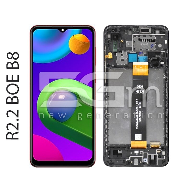 Display Touch Black + Frame Samsung SM-A022 A02 (IPS) R2.2 BOE B8