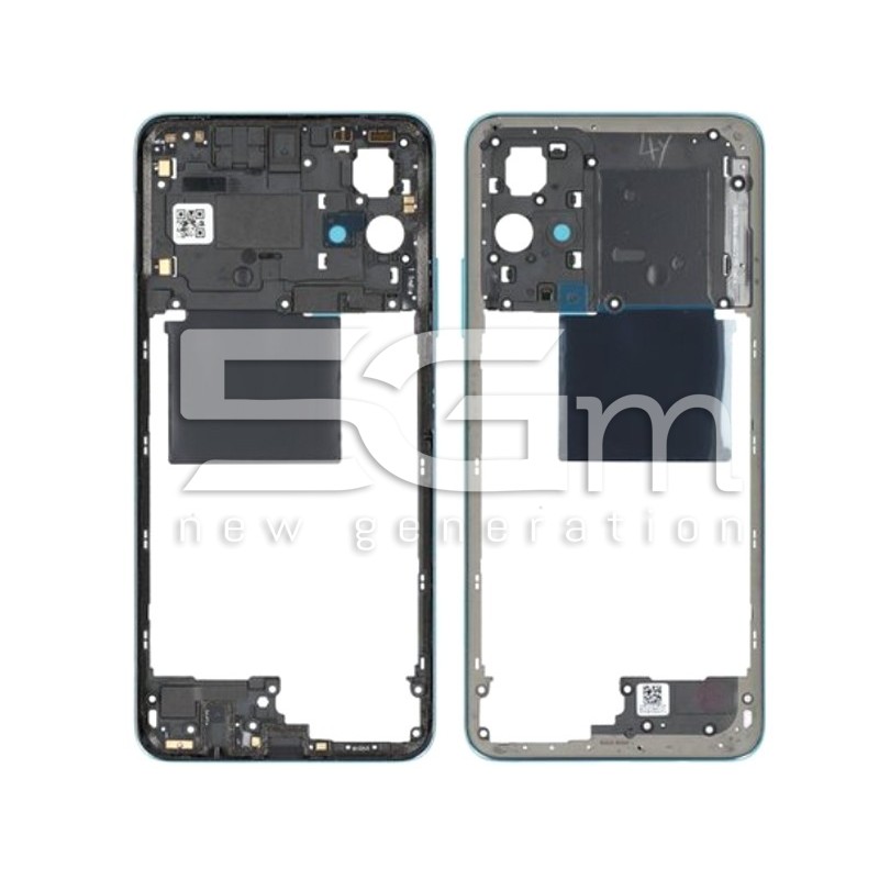 Middle Frame Cool Blue + Antenna NFC Xiaomi Poco M4 Pro 5G