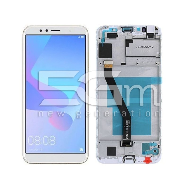 Ecra Tàctil + Chassi Branco Huawei Y6 2018 - Honor 7A (IPS)