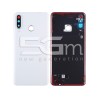 Retro Cover Bianco + Vetrino Camera Huawei P30 Lite 24 MPX No Logo