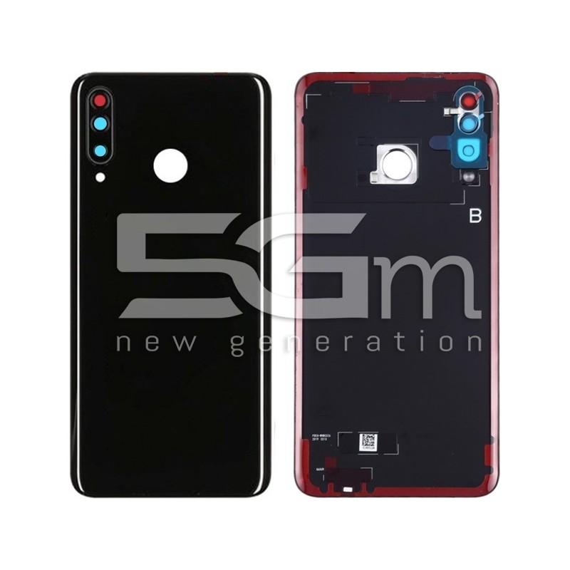 Rear Cover Black + Camera Lens Huawei P30 Lite 24 MPX No Logo