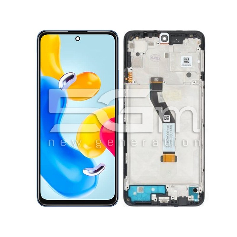 Ecra Tactil + Chassi Midnight Black Xiaomi Redmi Note 11s 5G (IPS)