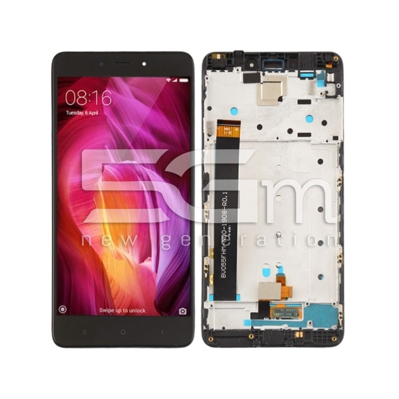 Ecra Tàctil + Chassi Preto Xiaomi Redmi Note 4 (IPS)