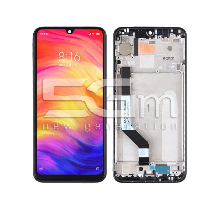 Ecra Tatil + Chassi Preto Xiaomi Redmi Note 7 - 7 Pro (IPS)