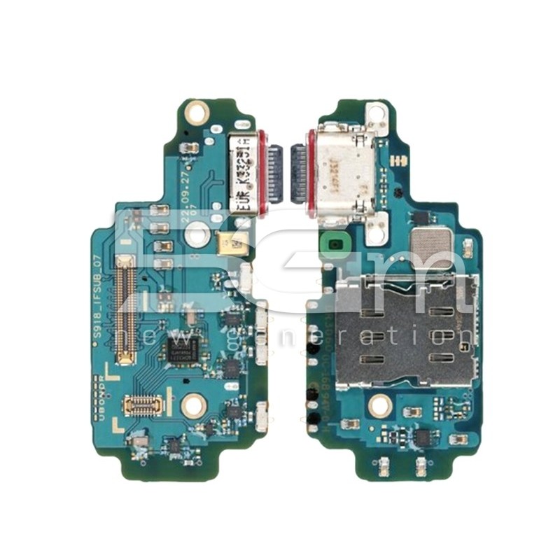 Charging Connector + Board Samsung SM-S918B S23 Ultra Ori