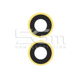 Vetrini Camera Posteriore + Frame Yellow 14 - 14 Plus
