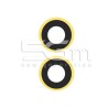 Rear Camera Lens + Frame Yellow 14 - 14 Plus