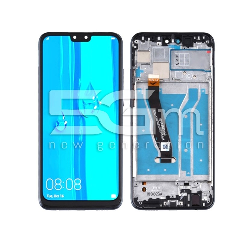 Ecrã Táctil + Chassi Preto Huawei Y9 2019 (IPS)