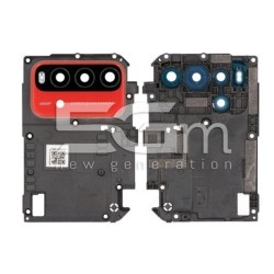 Rear Camera Lens Sunrise Orange + Frame Xiaomi Redmi 9T (Triple camera Version)