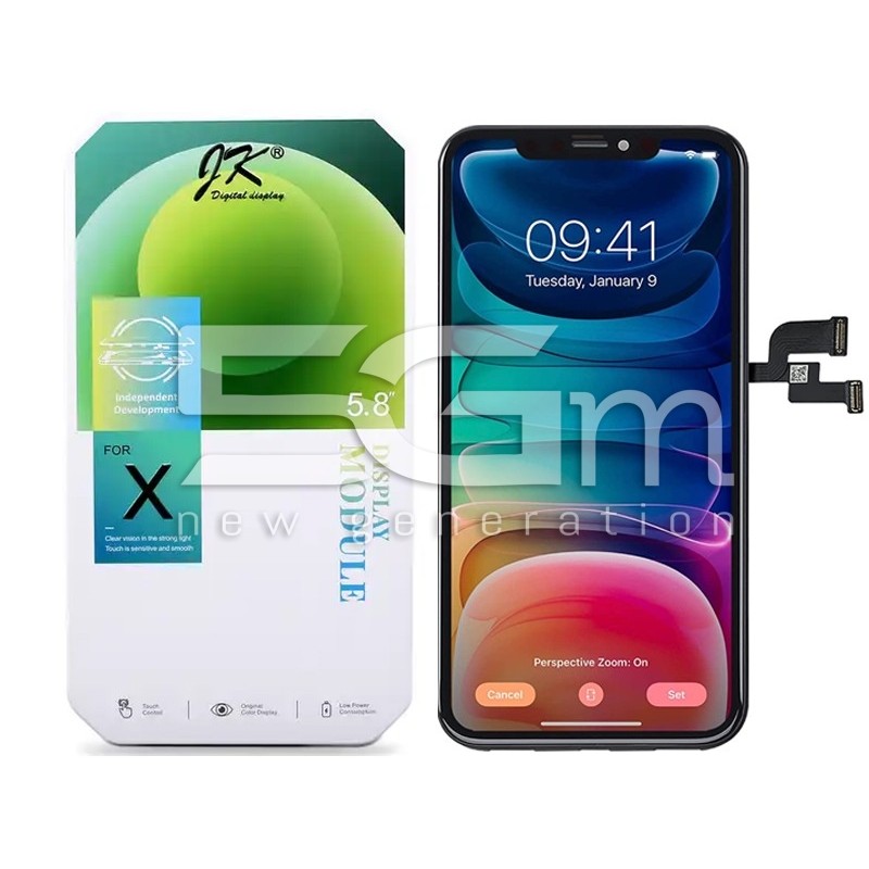 Display Touch + Frame Nero iPhone X JK INCELL