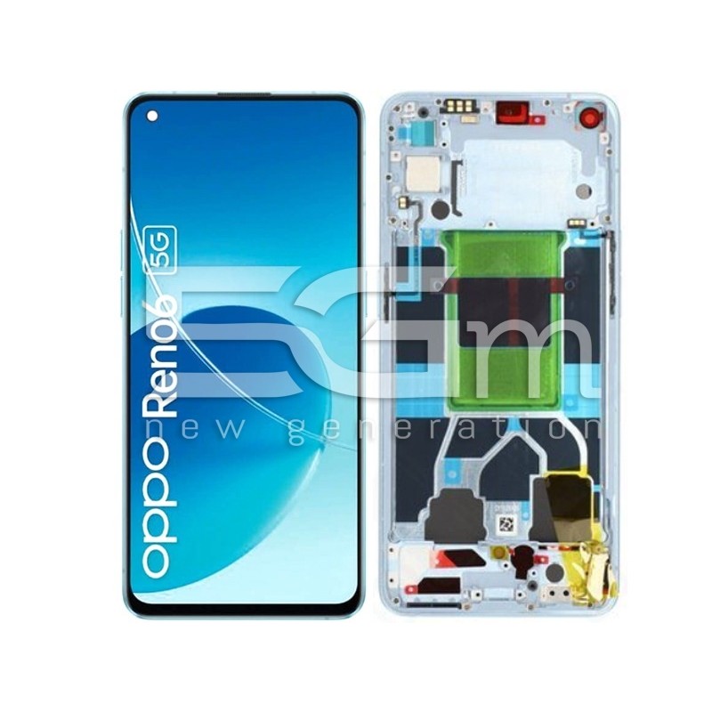Display Touch + Frame Artic Blue OPPO Reno 6 5G (OLED)