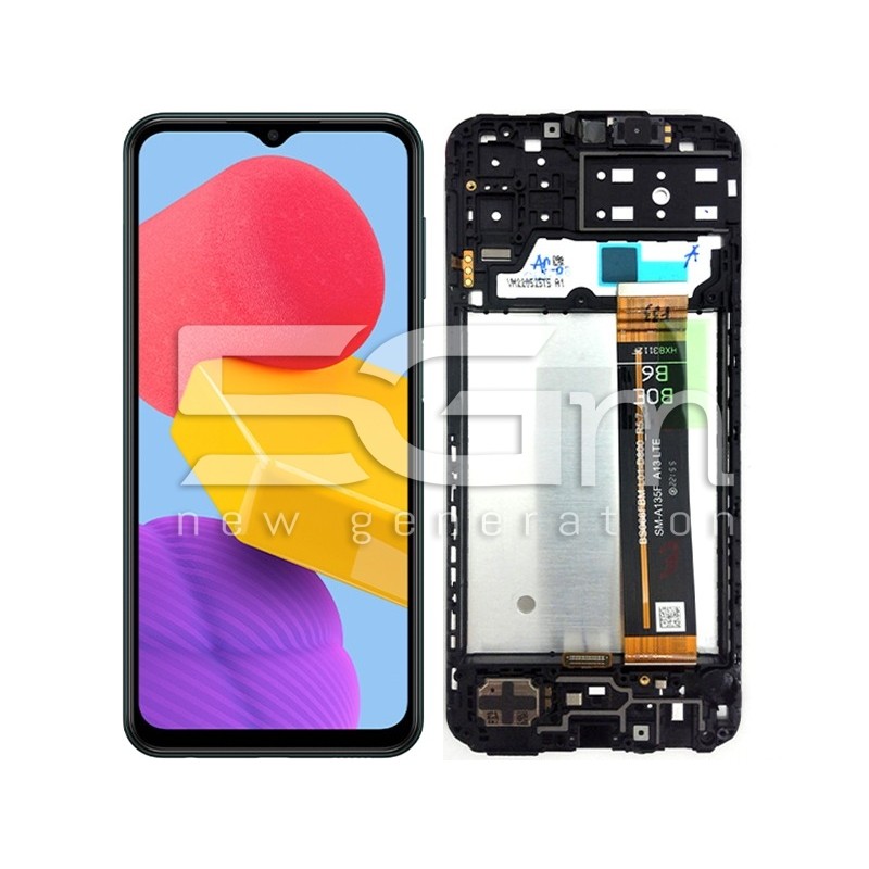 Ecra Tatil Preto + Chassi Samsung SM-M135 M13 Ori