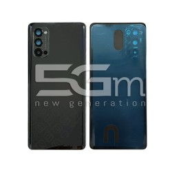 Rear Cover Space Black + Camera Lens OPPO Reno 4 Pro 5G No Logo