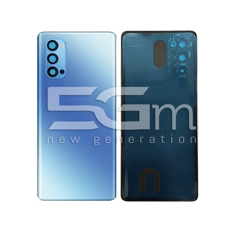 Rear Cover Blue + Camera Lens OPPO Reno 4 Pro 5G No Logo