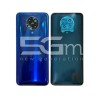 Retro Cover Neon Blue + Vetrino Camera Xiaomi Poco F2 Pro No Logo