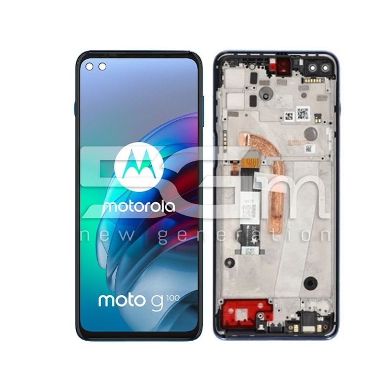 Display Touch + Frame Magic Blue Moto G100 (IPS)