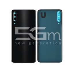 Retro Cover Nero + Vetrino Camera Huawei P Smart Pro No Logo