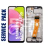 Ecra Tatil Preto + Chassi Samsung SM- A037 A03s Ori (NOT EU)