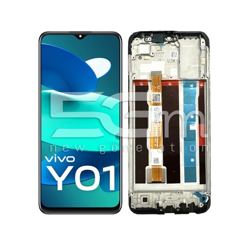 Display Touch + Frame Black VIVO Y01 (IPS)