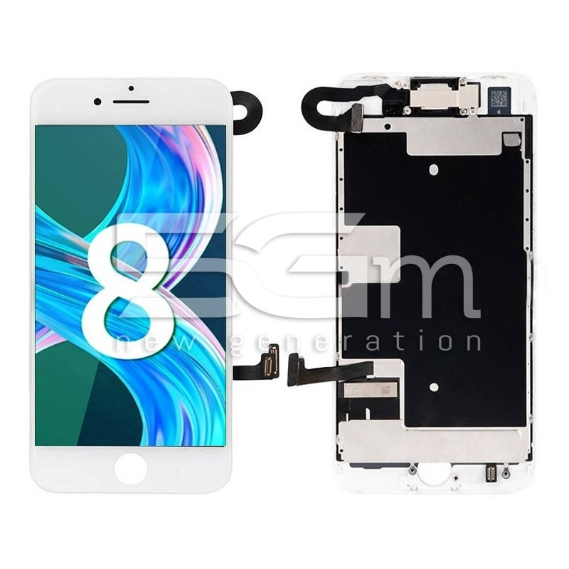 Ecra Tàctil + Chassi Branco Full iPhone 8