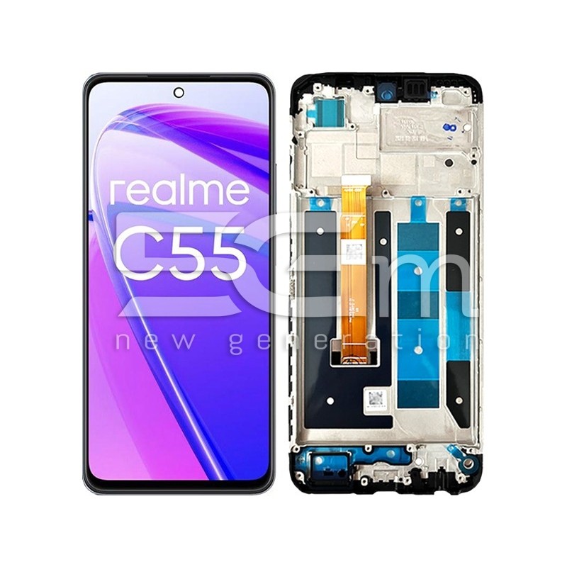 Display Touch + Frame Black Realme C55 (IPS)