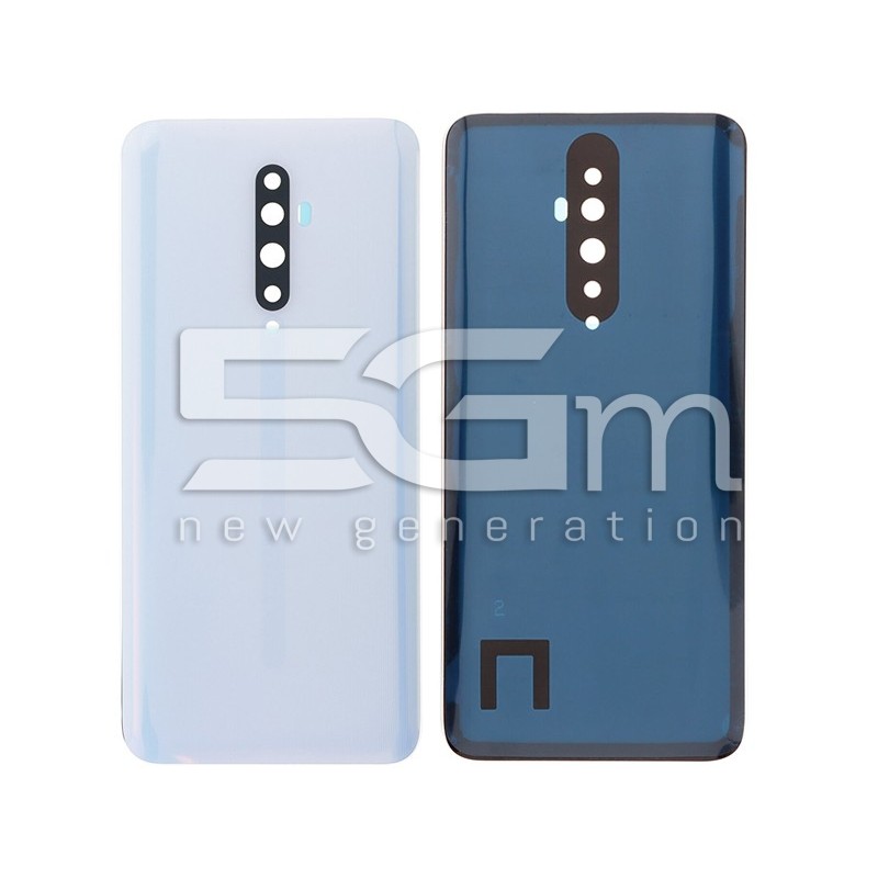 Retro Cover Sky White + Vetrino Camera OPPO Reno 2Z No Logo