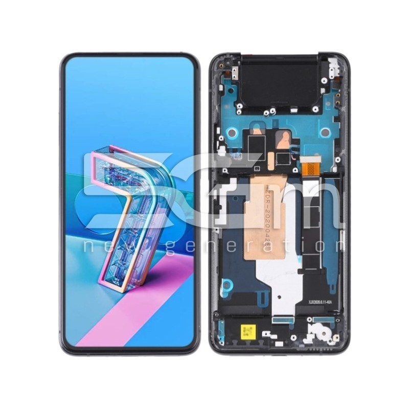 Ecrã Táctil + Chassi Aurora Black ZenFone 7 - 7 Pro (PULLED)