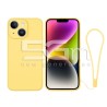 Silicone Case Yellow + Wrist Strap iPhone 14