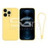 Silicone Case Yellow + Wrist Strap iPhone 12 Pro Max