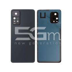 Retro Cover Nero + Vetrino Camera Xiaomi Redmi Note 11 Pro 5G No Logo