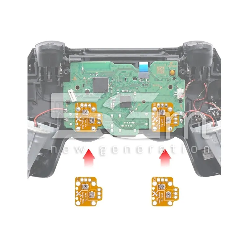 2 PCS Controller Analog Thumb Stick Drift Fix  PS4 - PS5 (ORANGE)