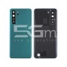 Retro Cover Crush Green + Vetrino Camera Huawei P40 Lite 5G No Logo
