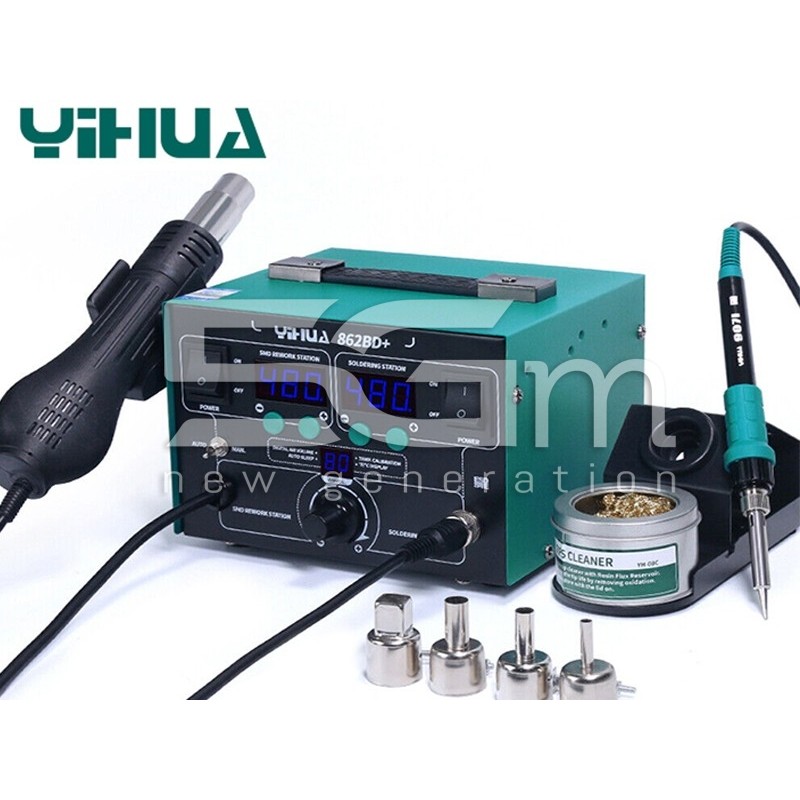 YIHUA 862BD+ Soldering Station 2 in 1