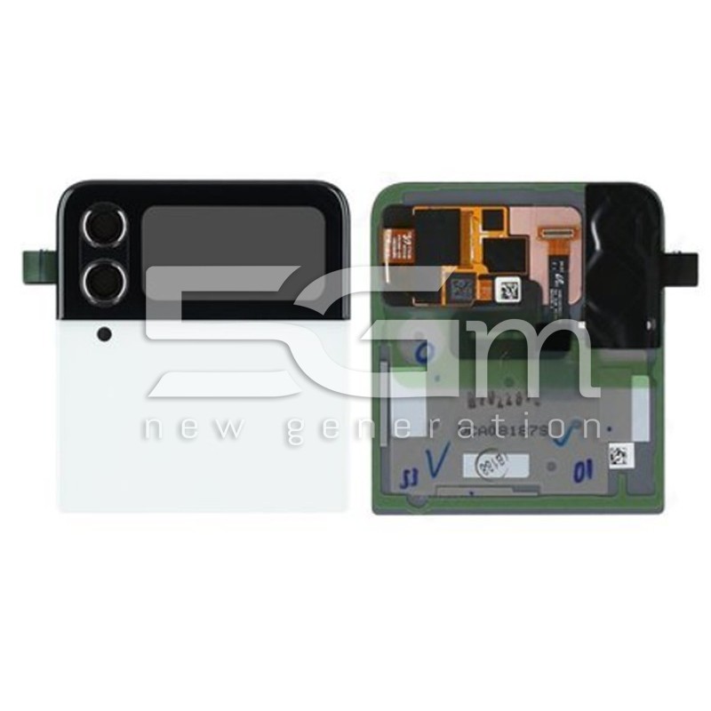 Cover TOP + LCD SUB White Samsung SM-F721 Flip4 Ori
