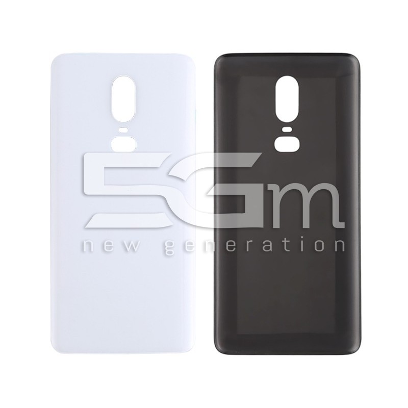 Rear Cover White OnePlus 6 No Logo