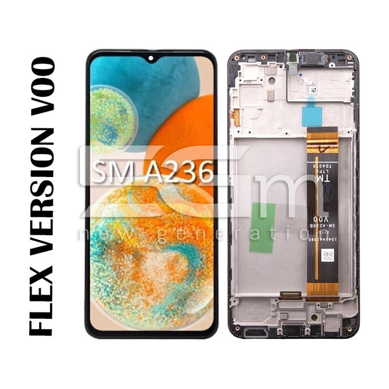 Ecrà Tàctil + Chassi Preto Samsung SM-A236 A23 5G (IPS) V00