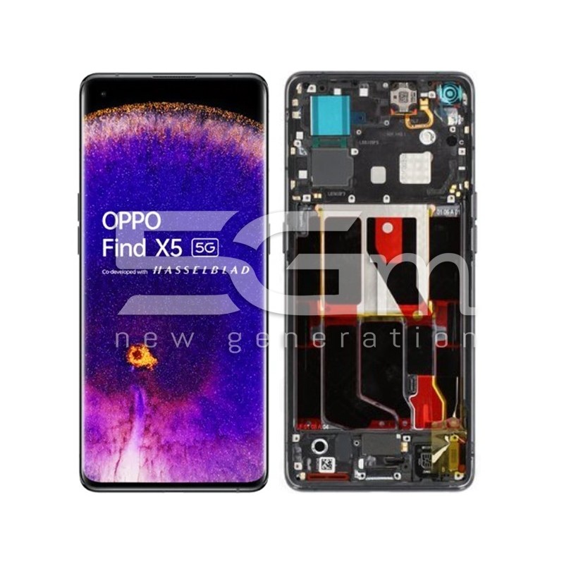 Display Touch + Frame Black OPPO Find X5 (PULLED)
