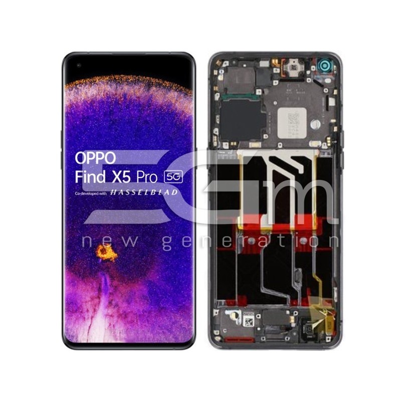 Ecrà Tàctil + Chassi Preto OPPO Find X5 Pro (PULLED)
