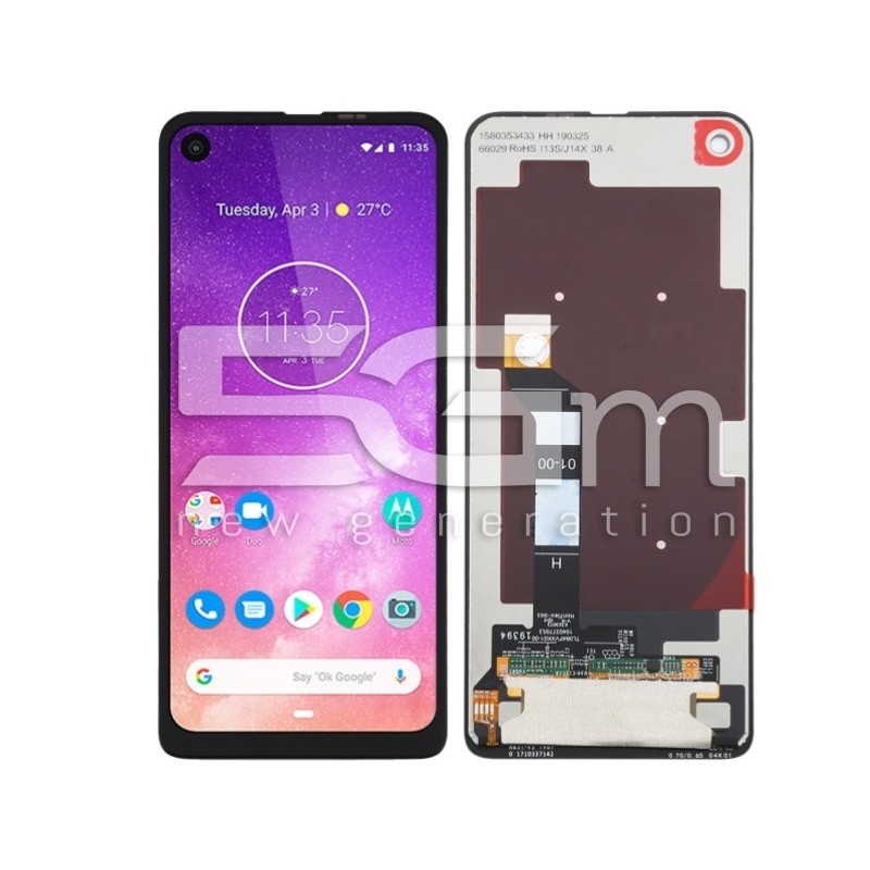 Display Touch Black Motorola One Vision (PULLED)
