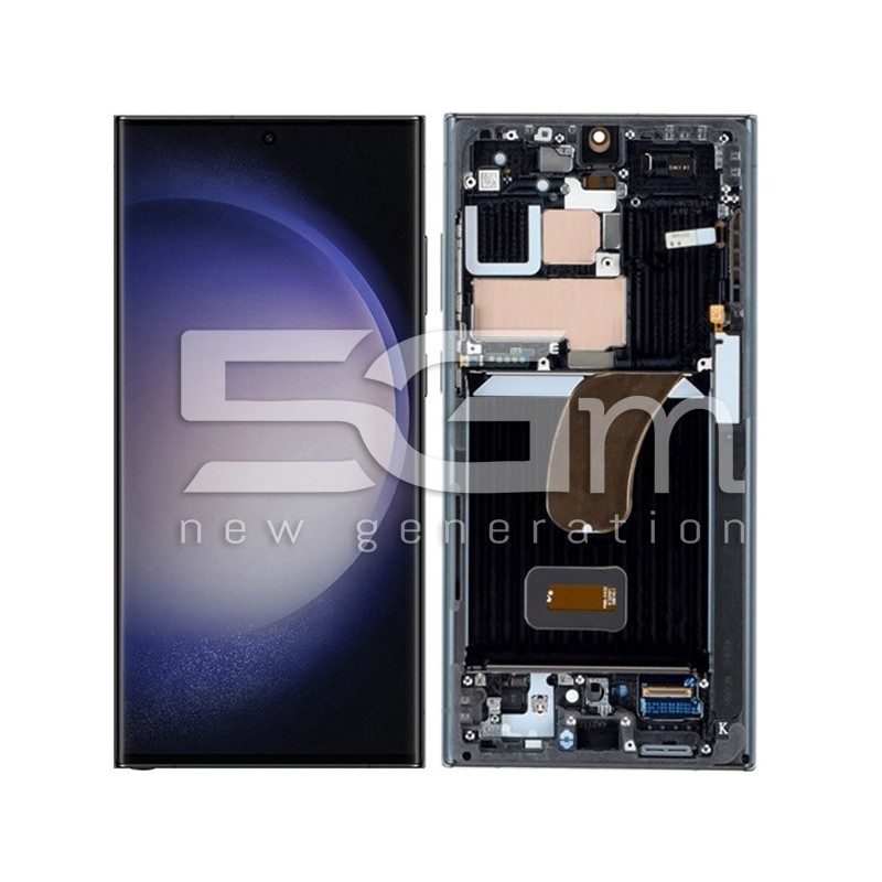 Display Touch + Frame Black Samsung SM-S918B S23 Ultra Ori