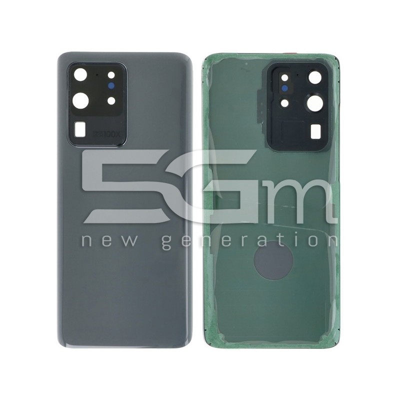 Rear Cover Grey + Camera Lens Samsung SM-G988 S20 Ultra No Logo