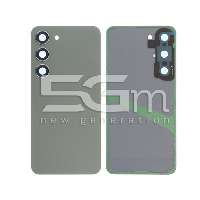 Rear Cover Green + Camera Lens Samsung SM-S911 S23 No Logo