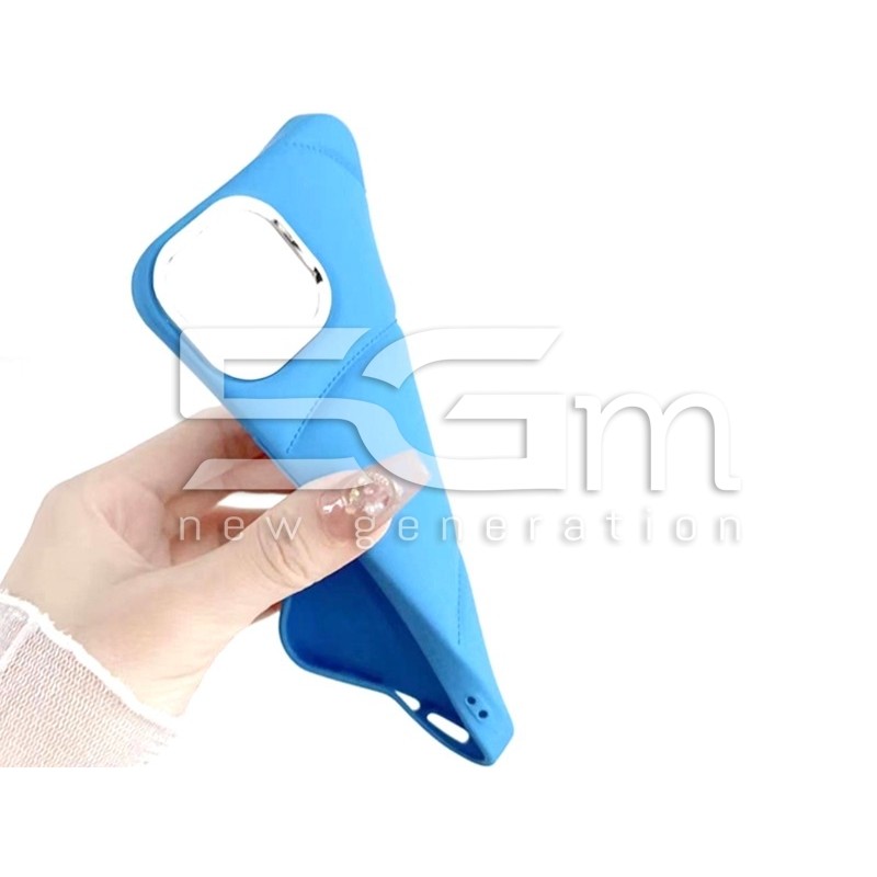 Custodia Morbida in TPU Blu iPhone 15 Pro
